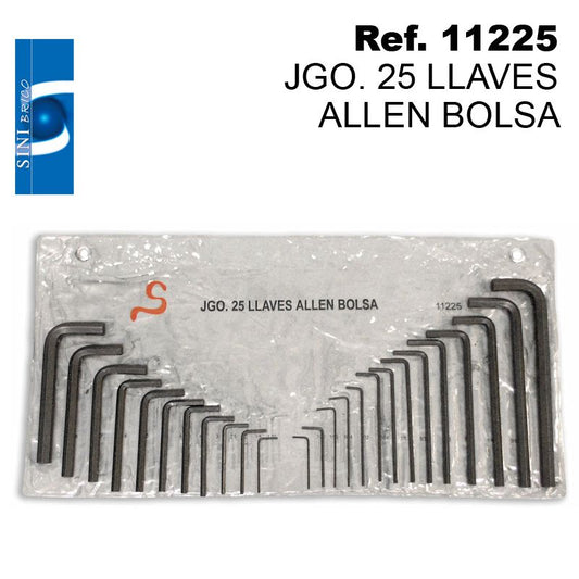 TB1482 25 Piece Allen Key Set in Case