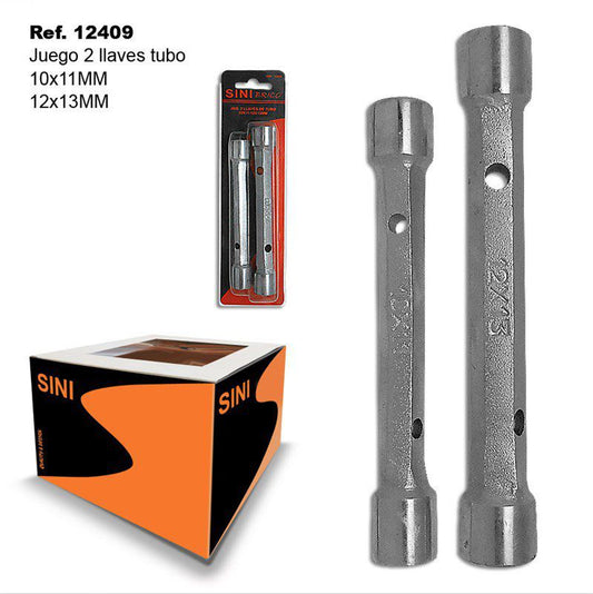 TB1485 Set of 2 Tubular Wrenches 10x11 12x13 MM CR VA