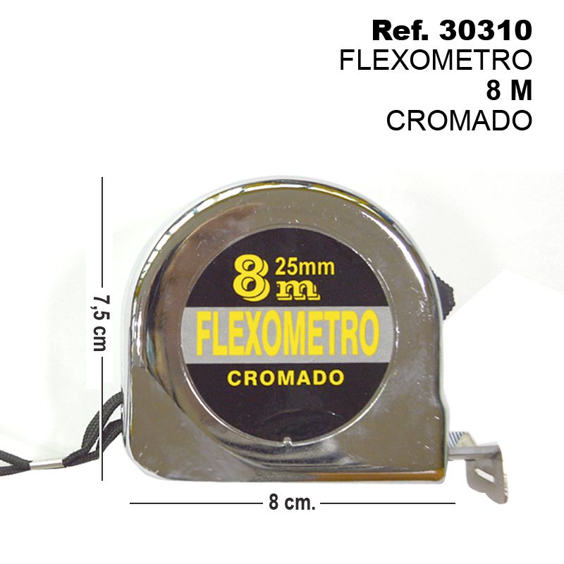 TB1501 *FLEXOMETER OF 8M.CHROMED