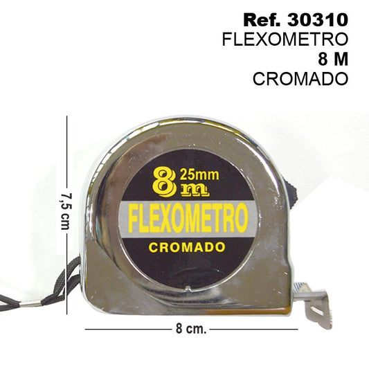 TB1501 *FLEXOMETER OF 8M.CHROMED