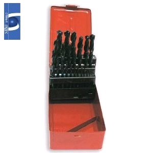 TB1507 A set of 25 High-Speed Steel (HSS) drill bits. This set is designed for versatile drilling applications.