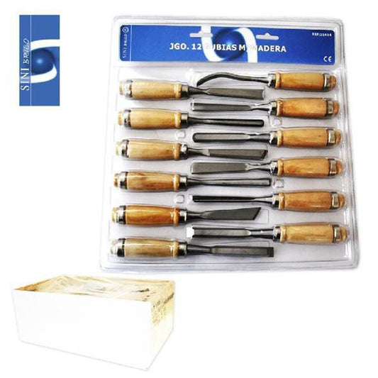 TB1513 Set of 12 Gouges for Woodworking.