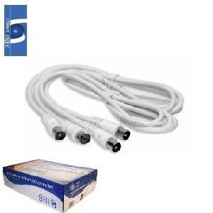 TB1531 BLISTER TV and Antenna Cable Male-to-Male and Female-to-Male, 5 M.