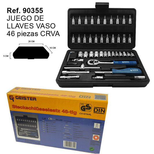 TB1620 Set of 46 Cr-V Box Wrenches
