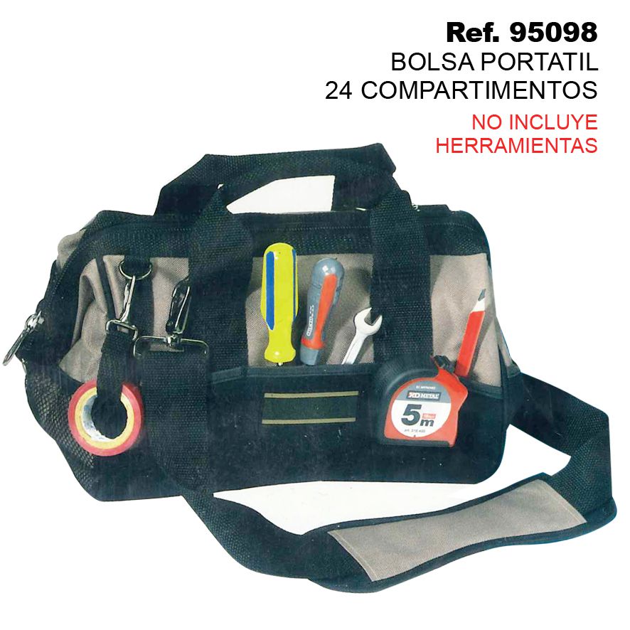 TB1625 Portable utility bag with 24 compartments.