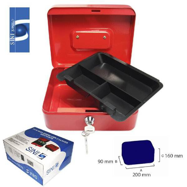 TB1626 Water Flow Box with 2 Keys, 200x160x70 dimensions.