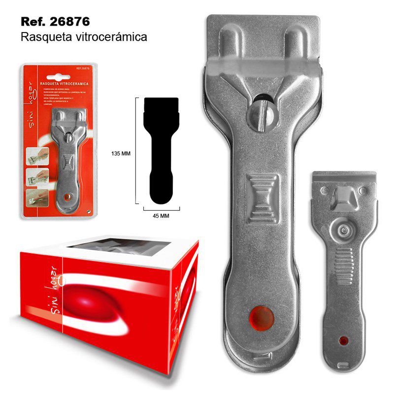 TB1643 Vitroceramic Scraper for cleaning tile and glass surfaces.