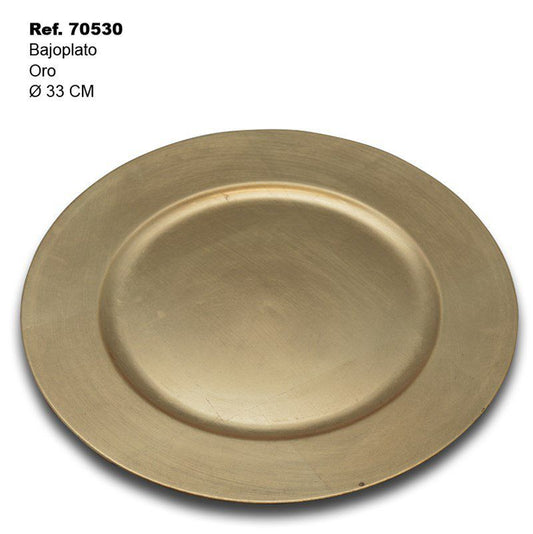 TB1663 Low Plate PP 33CM Gold
