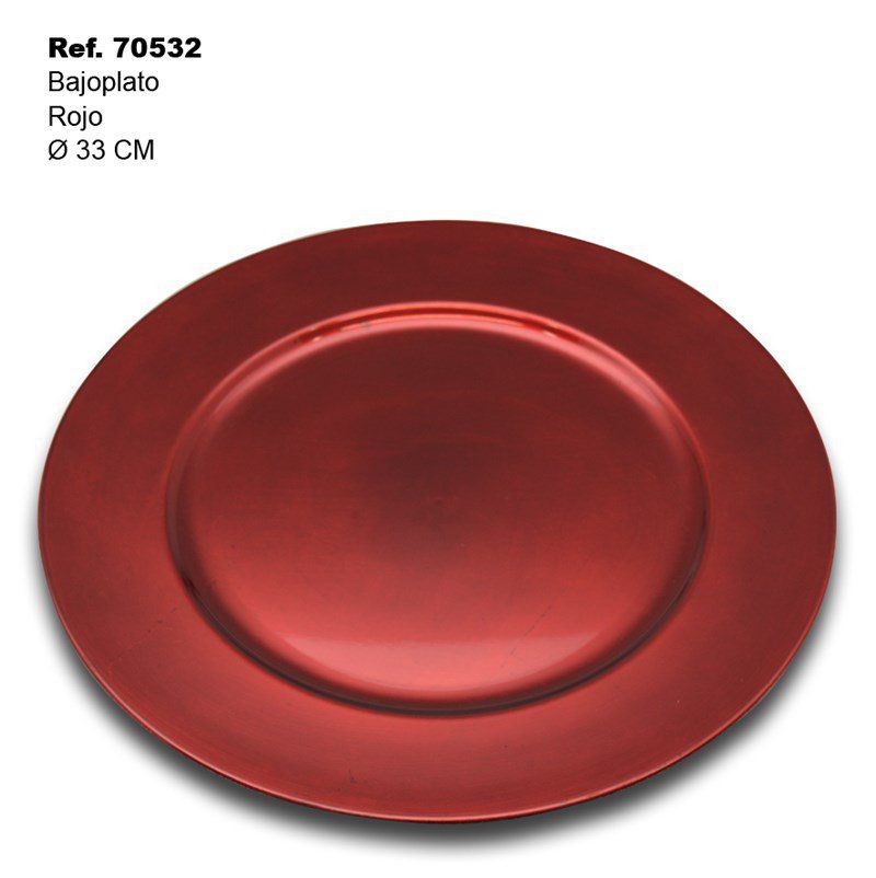 TB1665 Low Dish PP 33CM Red