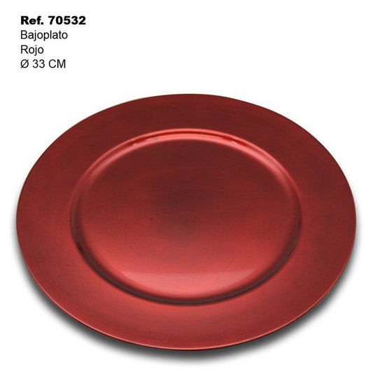TB1665 Low Dish PP 33CM Red