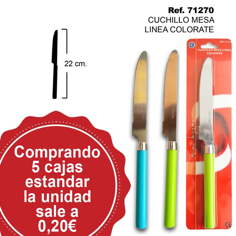 TB1687 COLORATE LINE TABLE KNIFE
