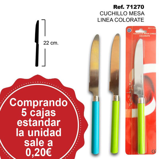 TB1687 COLORATE LINE TABLE KNIFE