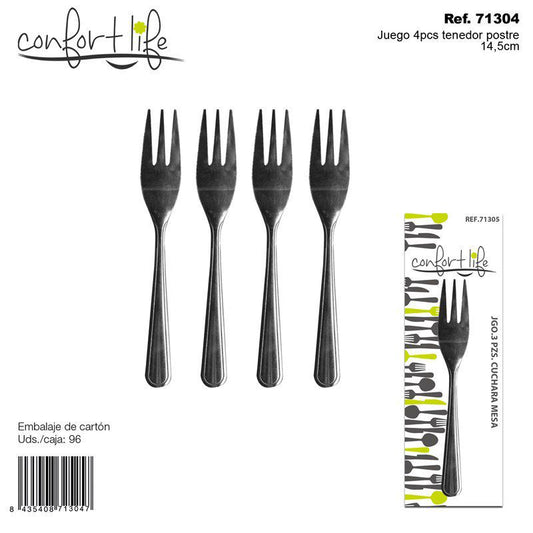 TB1691 Set of 4 dessert forks.