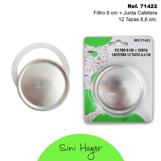 TB1696 8 CM Filter + Gasket for 12-cup Coffee Maker 8.6 CM