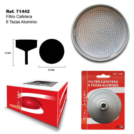 TB1703 6 Cup Aluminum Coffee Filter