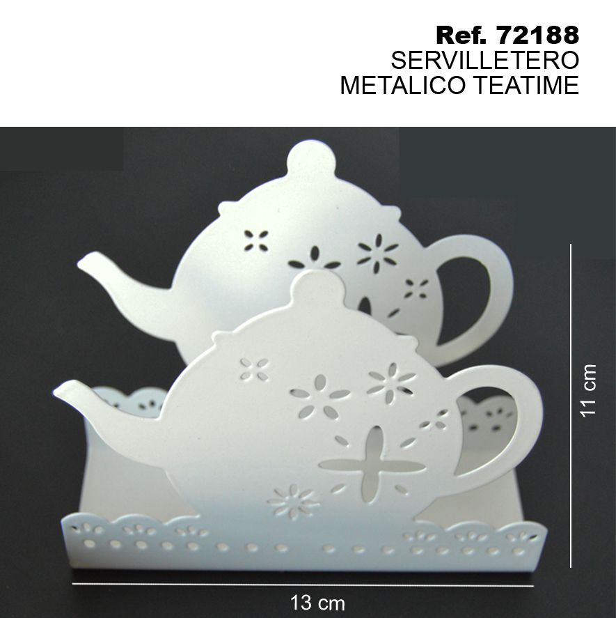 TB1734 Metallic Tea Time Napkin Holder