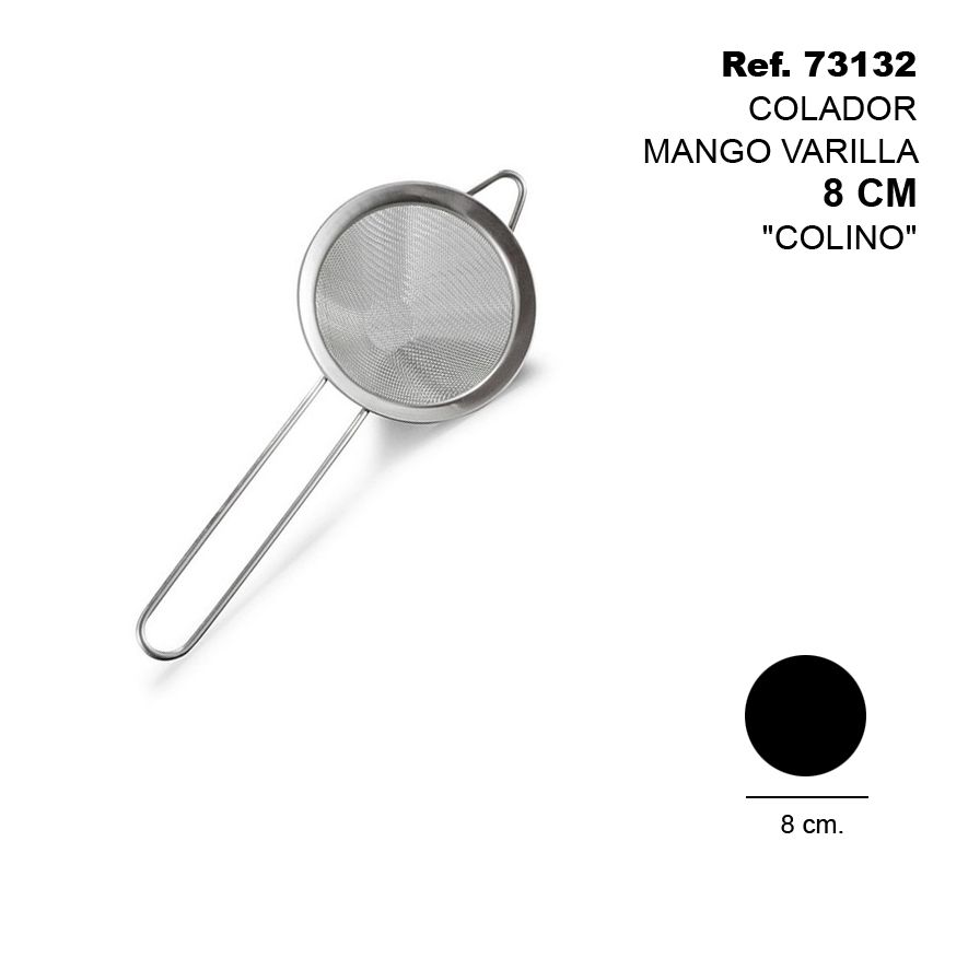 TB1746 Colander Handle Strainer, 8CM, "COLINO" Brand.