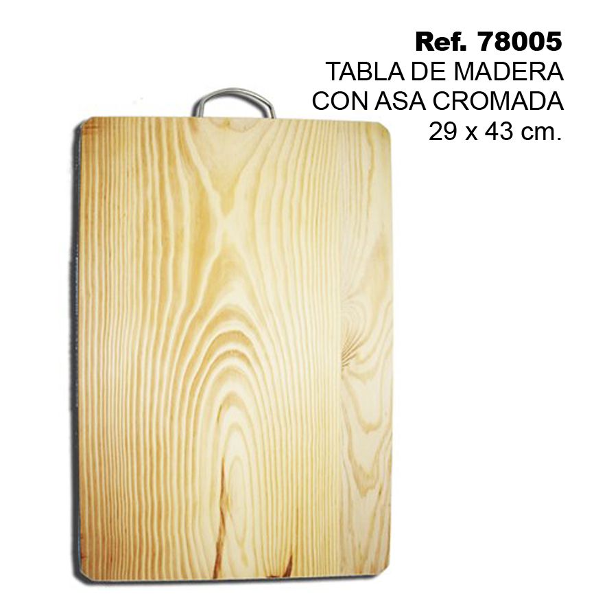 TB1832 Wooden Board with Chrome HandleDimensions: 29 cm x 43 cm