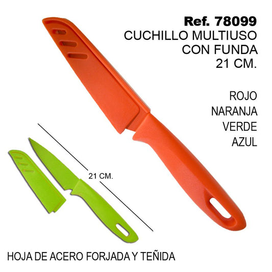 TB1833 Multipurpose Utility Knife with Colorate Line Sheath.