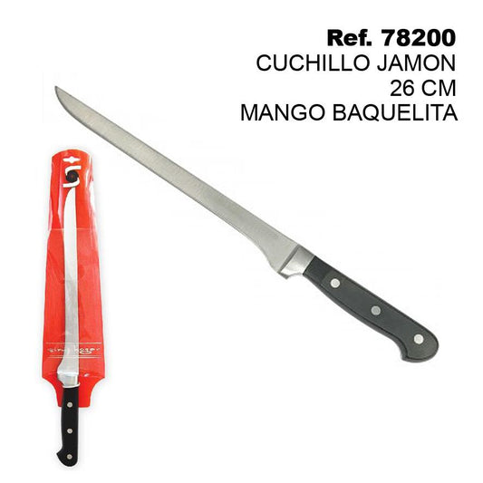 TB1834 A Jamón Knife with a 26 cm blade and a Bakelite handle.