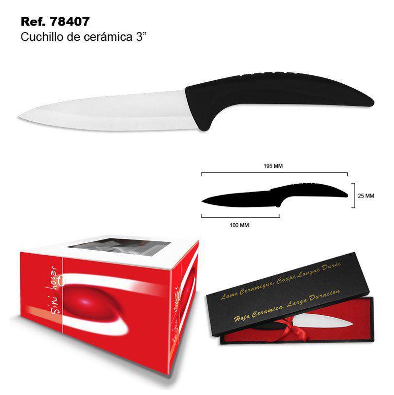 TB1842 3" Ceramic Knife