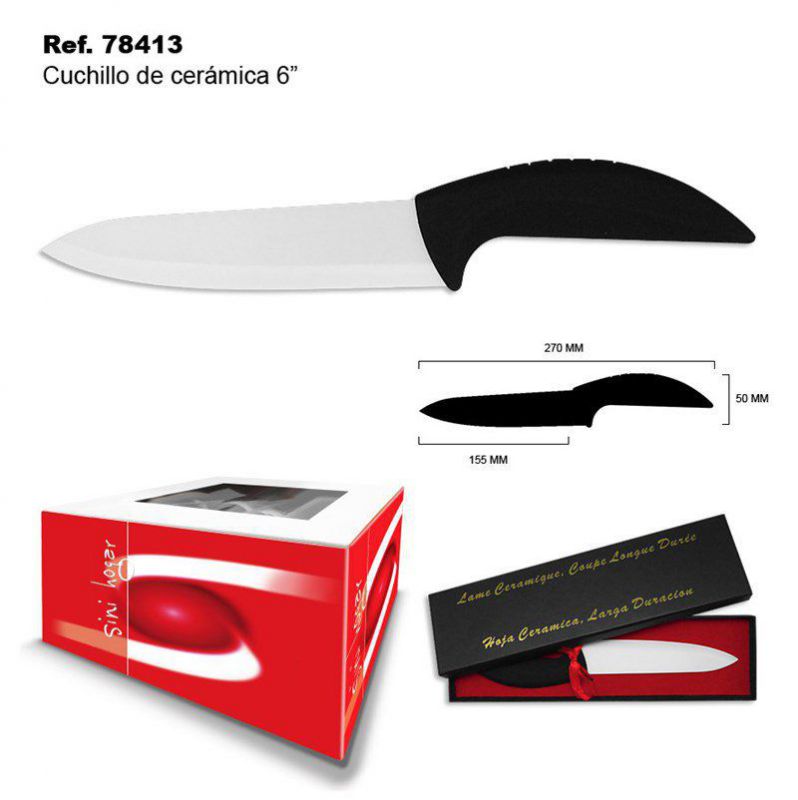 TB1845 Ceramic Knife 6"