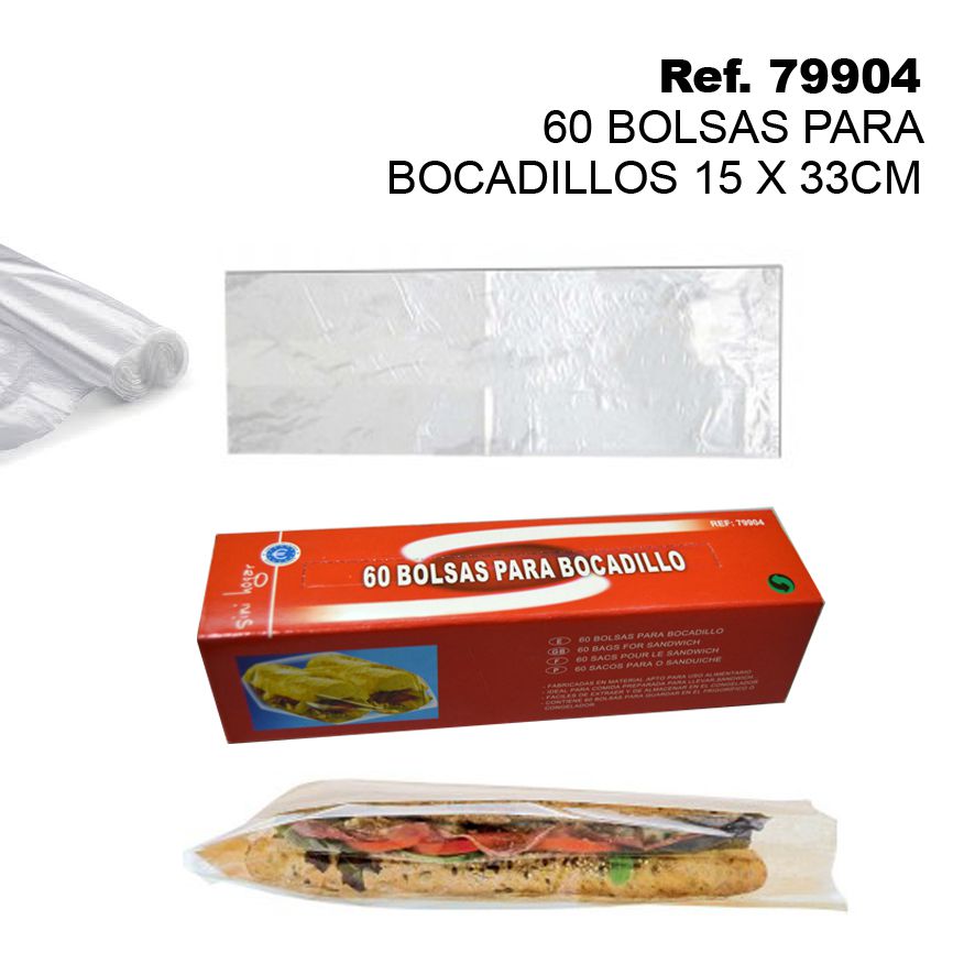 TB1880 60 Snack Bags, 15 x 33cm