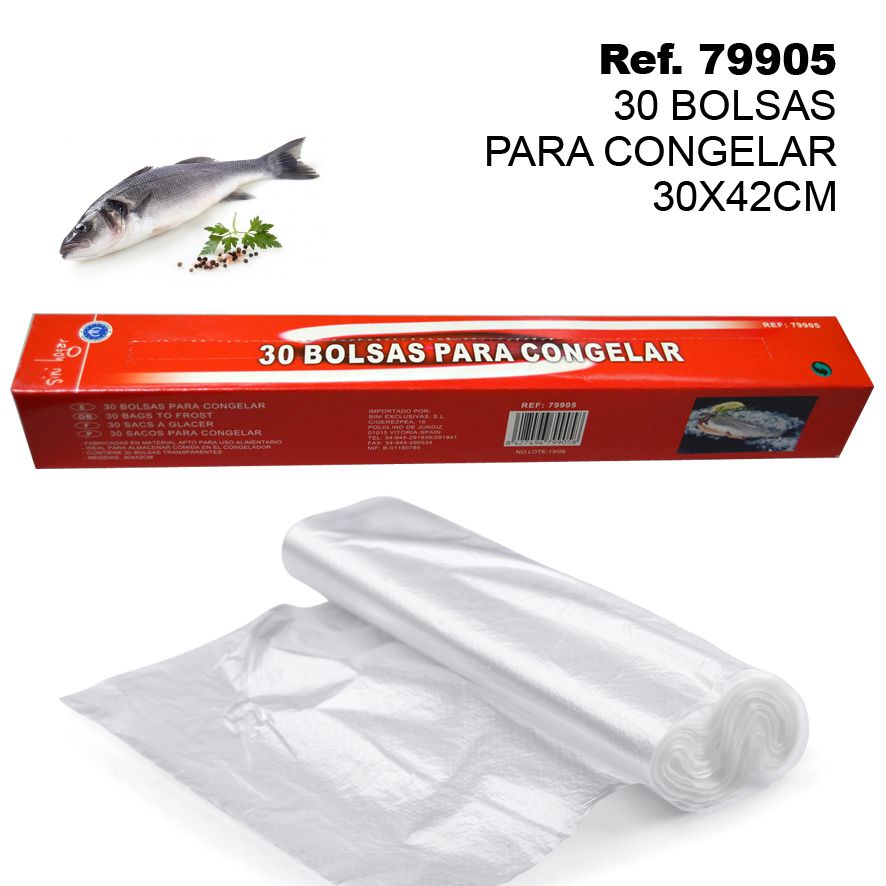 TB1881 30 Freezer Bags 30x42cm