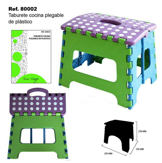 TB1882 Foldable plastic kitchen stool, model TK2519.