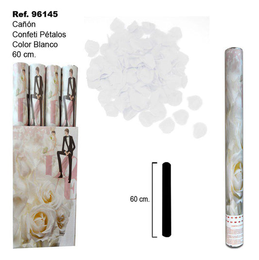 TB1909 White Petal Confetti Cannon 60CM