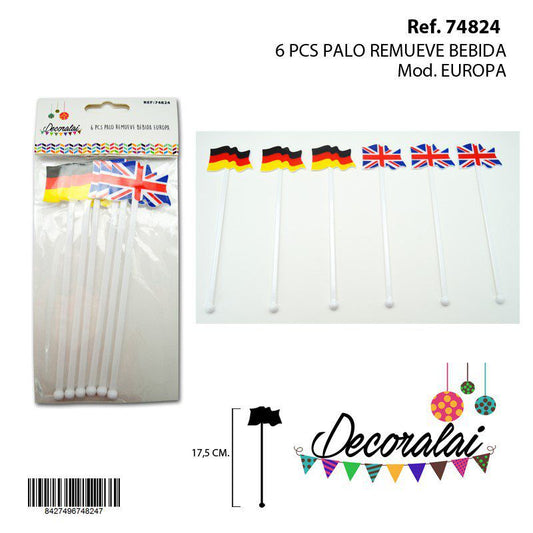 TB1934 6 PCS European Drink Stirrers