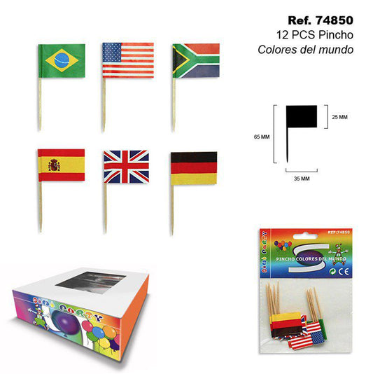 TB1953 12PCS Color World Skewers