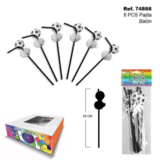 TB1963 6 PCS Balloon Straws