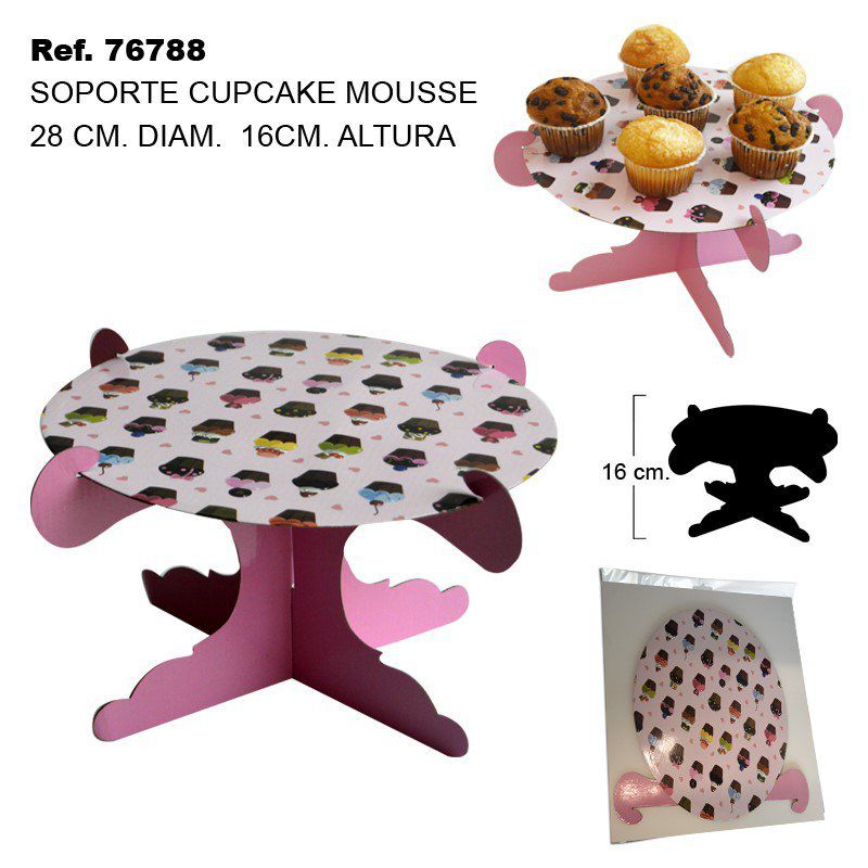 TB2024 Cupcake Mousse Support, Diameter 28 cm, Height 16 cm