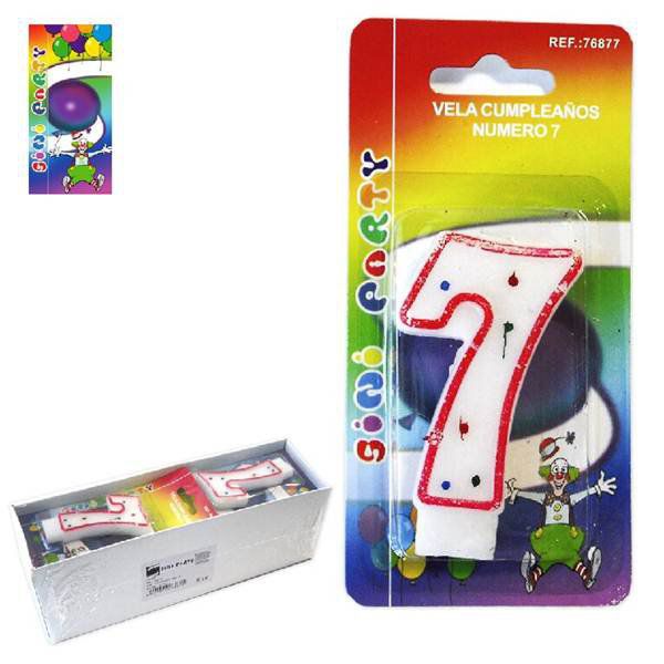 TB2036 Birthday Candle Number 7