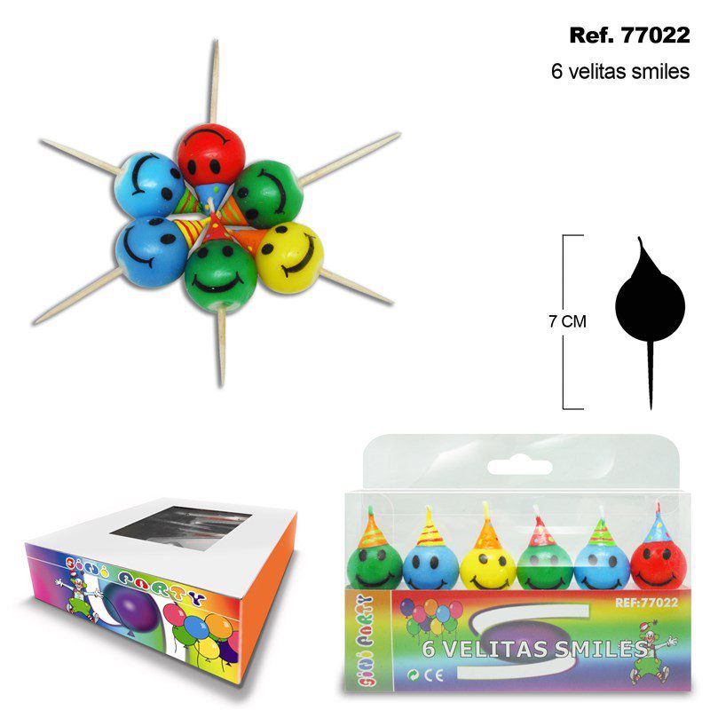 TB2093 Smiling face candles.