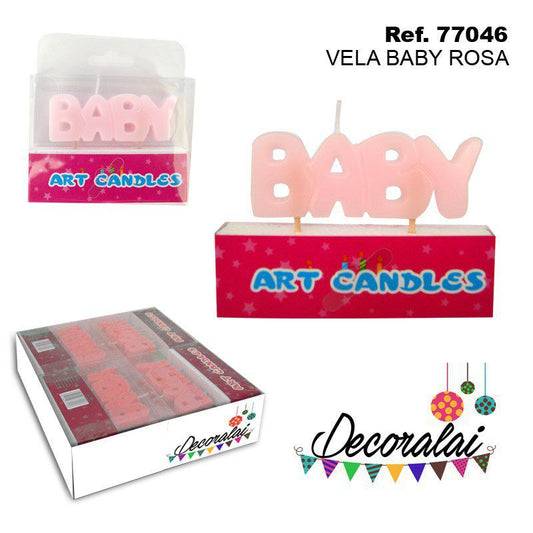 TB2116 Baby Pink Candle