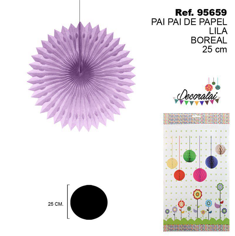 TB2132 Paper Party Streamers, Lilac Boreal, 25CM.