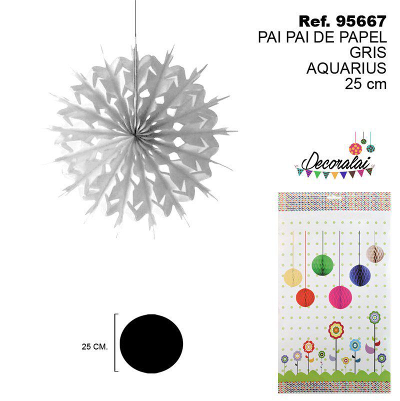 TB2139 Gray Aquarius Paper Streamers, 25CM