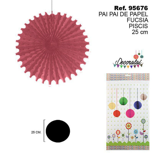 TB2142 Fuchsia Paper Piñata, featuring a Pisces design, 25cm size.