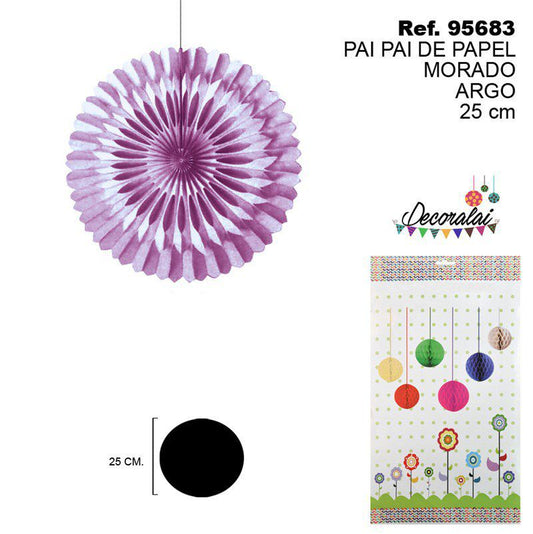 TB2149 Purple Paper Streamer/Popper, 25cm