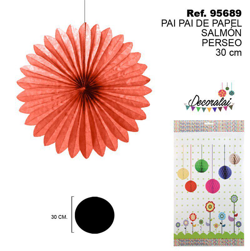 TB2155 Salmon Pink Perseo Paper Candy 30cm
