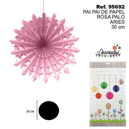 TB2158 Pink Paper Streamer for Arrow Staff, 30CM. Ideal for party decoration and festive use.