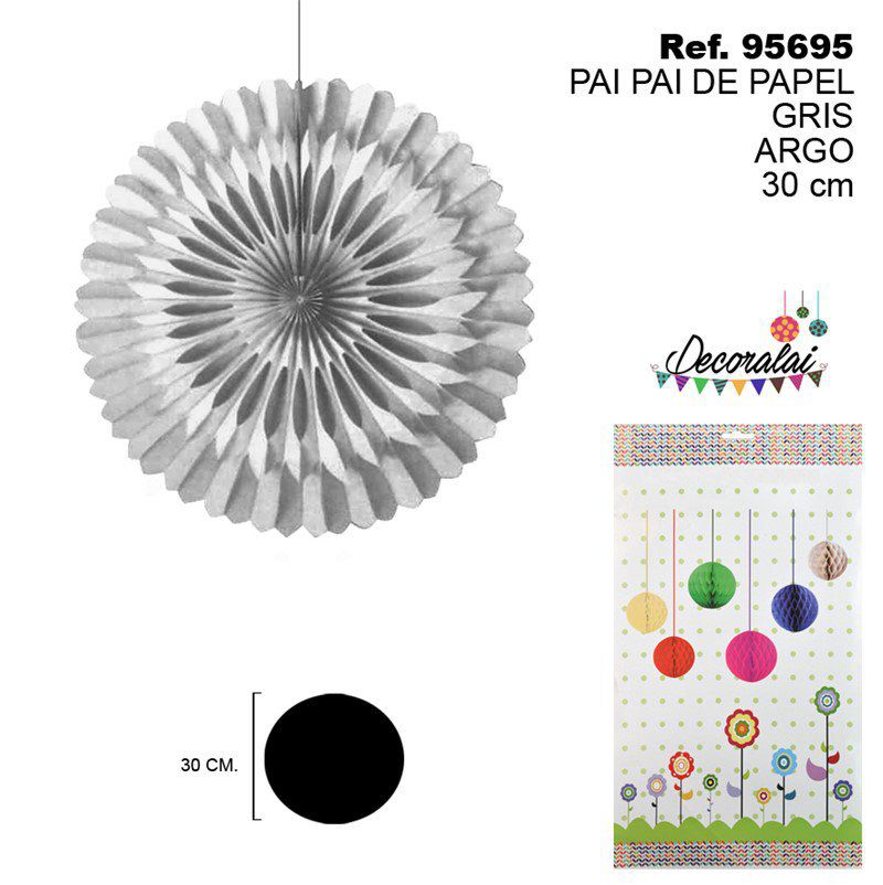 TB2161 Grey Argo 30CM Paper Party Streamers