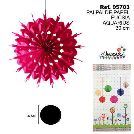 TB2169 Fuchsia Paper Streamer AQUARIUS 30CM