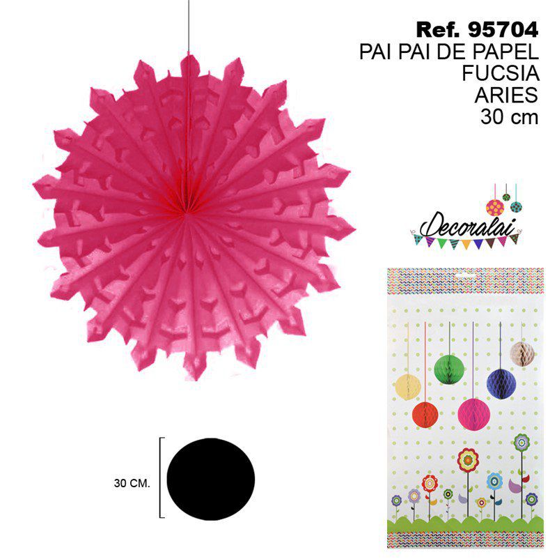 TB2170 Fuchsia Aries 30CM Paper Streamer