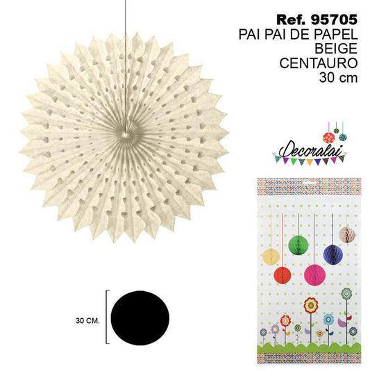 TB2171 Beige Centauro Paper Streamer Pennant 30CM