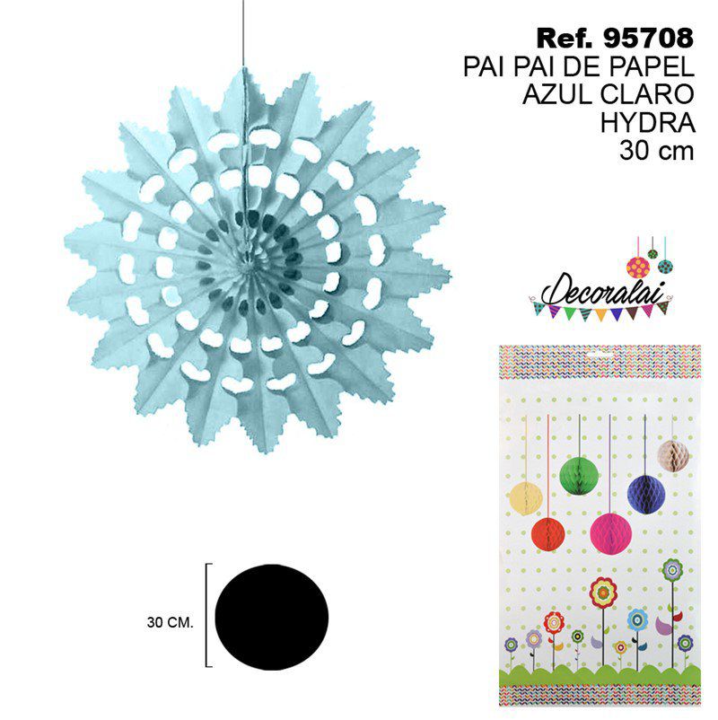 TB2174 Light Blue Paper Party Streamer Hydra 30CM