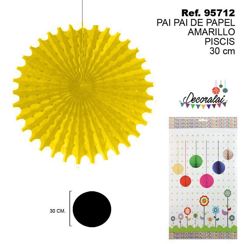 TB2178 Yellow Paper Streamer Pisces 30CM