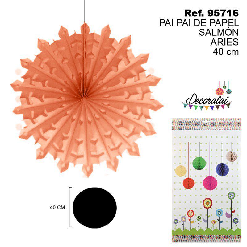TB2182 Salmon Aries 40cm Paper Streamers